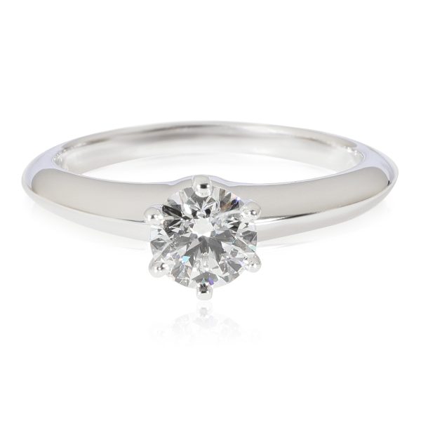 Tiffany Co Tiffany Setting Diamond Solitaire Ring in 950 Platinum H VS2 058 Tiffany Co Tiffany Setting Diamond Solitaire Ring in 950 Platinum H VS2 058