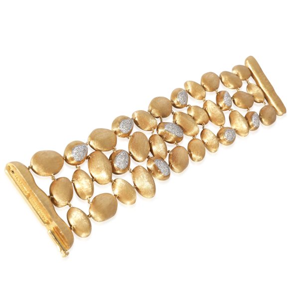 125935 av c7204033 168c 419e 9fa8 ce6fd36e1aa4 Marco Bicego 3 Strand Diamond Bracelet in 18k Yellow Gold 150 CTW