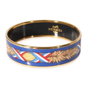 Hermès Plated Enamel Bangle Wide Liberte Egalite Fraternite 67MM Prada Shoulder Bag Leather Beige