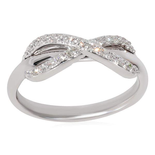 126346 pv Tiffany Co Infinity Diamond Fashion Ring in 18k White Gold 013 CTW