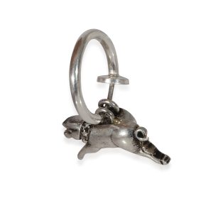 Gucci Single Pig Hoop Earring in Sterling Silver Cart