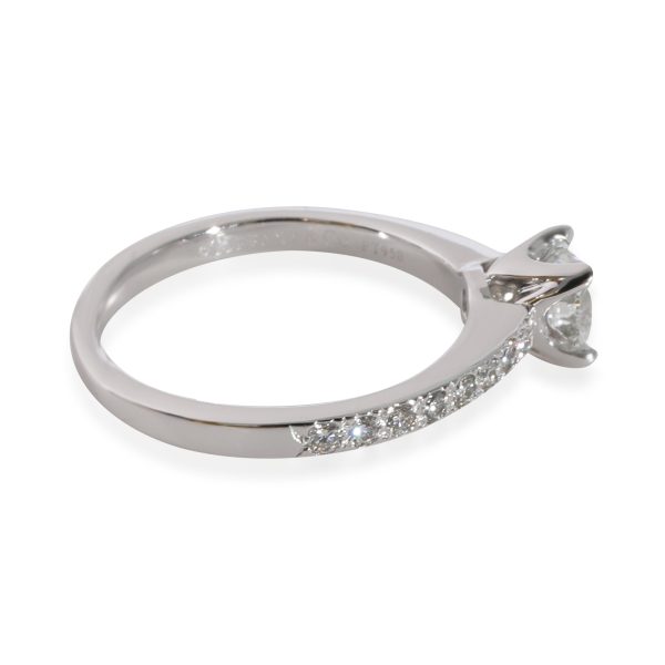 Platinum Engagement Ring Tiffany Co Diamond Engagement Ring in Platinum F VVS2 060 CTW