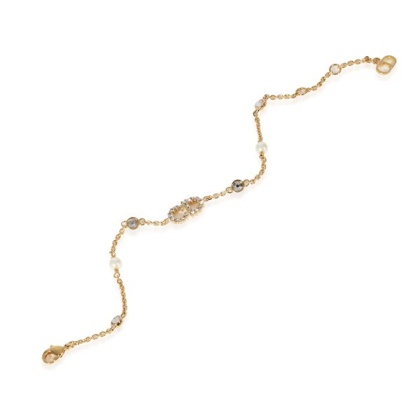 127363 pv Dior Gold Tone Clair D Lune Bracelet