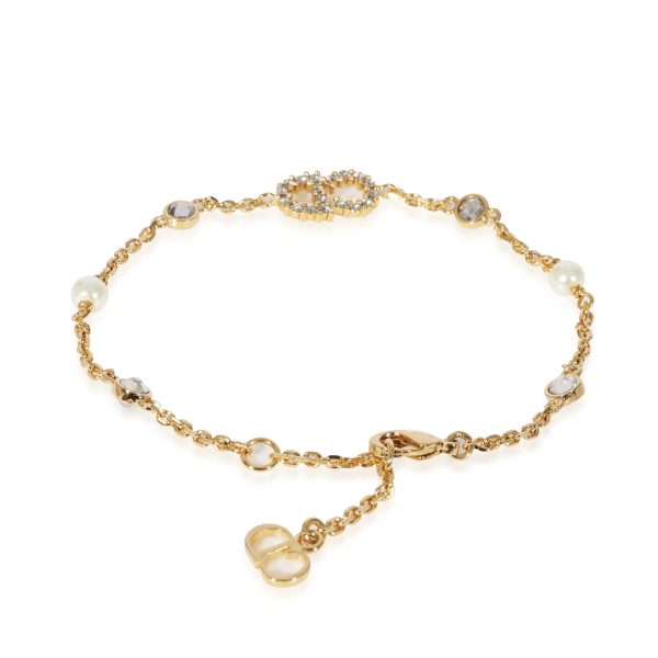 127363 sv Dior Gold Tone Clair D Lune Bracelet