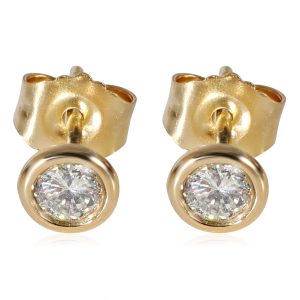 Diamond Bezel Set Stud Earrings in 14K Yellow Gold 15 CTW Louis Vuitton Pallas BB Crossbody Monogram Red