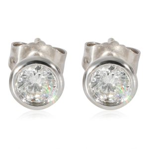 Diamond Bezel Set Stud Earrings in 14K White Gold 031 CTW G HVS2 Panerai Luminor Due PAM01043 Unisex Watch in Stainless Steel