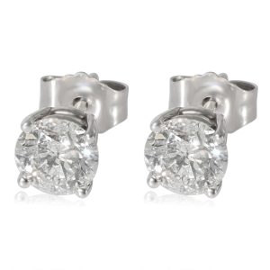 Diamond Stud Earrings 4 Prong in 14K White Gold 102 CTW Louis Vuitton Favorite MM 2WAY Shoulder Bag Damier