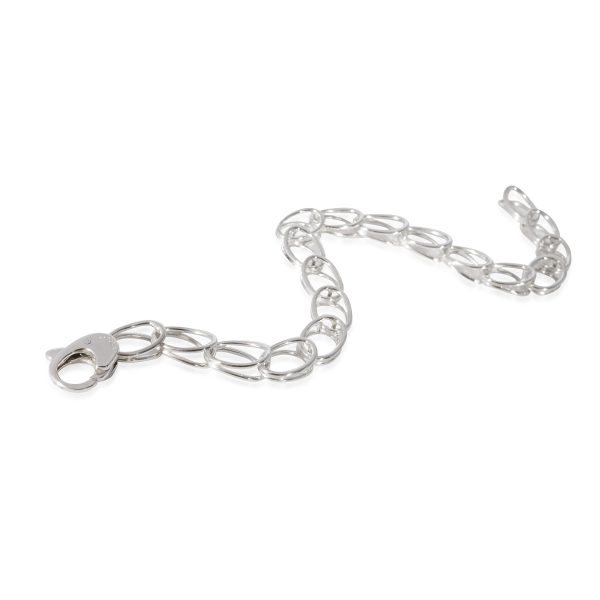 127473 av Tiffany Co Vintage Open Link Charm Bracelet in Sterling Silver