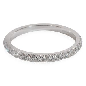 Tiffany Co Soleste Half Eternity Diamond Wedding Band in Platinum 017 Ctw Cart