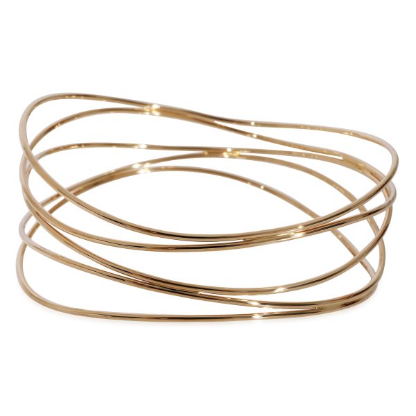 Tiffany Co Elsa Peretti Wave Five Row Bangle in 18k Yellow Gold Tiffany Co Elsa Peretti Wave Five Row Bangle in 18k Yellow Gold