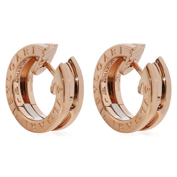 127600 sv f929d0c8 b580 4ed3 9c0c 95fccf602fb1 BVLGARI Bzero1 Hoop Earrings in 18k Rose Gold