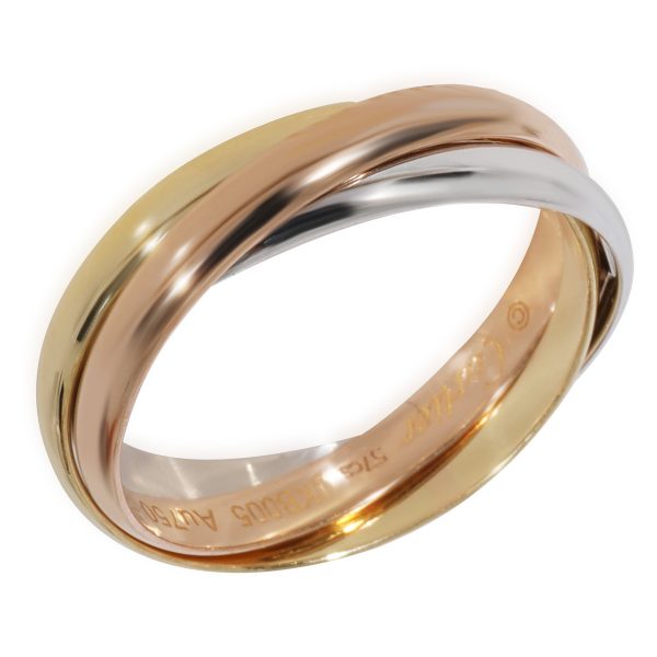 Fashion Ring Mixed Cartier Trinity Ring Small Model in 18k 3 Tone Gold