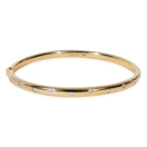 Tiffany Co Etoile Diamond Bangle in 18K Yellow Gold 02 CTW Dior Lady Dior Handbag Cannage Leather Beige