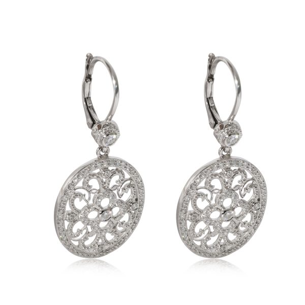 Penny Preville Diamond Oval Lace Earrings in 18KT White Gold 086 CTW Penny Preville Diamond Oval Lace Earrings in 18KT White Gold 086 CTW