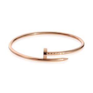 Cartier Juste Un Clou Bracelet in 18k Rose Gold Christian Louboutin White Perforated Leather Loubila Shoulder Bag