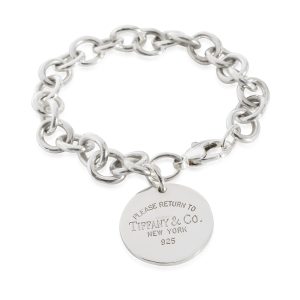 Tiffany Co Return To Tiffany Round Tag Bracelet in Sterling Silver Cart