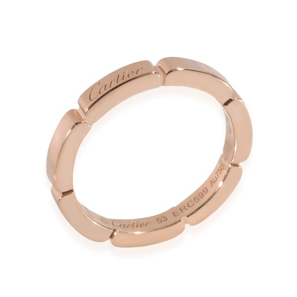 128204 av Cartier Maillon Panthere Wedding Band in 18k Rose Gold