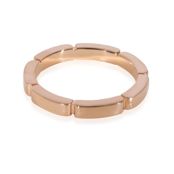 128204 pv Cartier Maillon Panthere Wedding Band in 18k Rose Gold