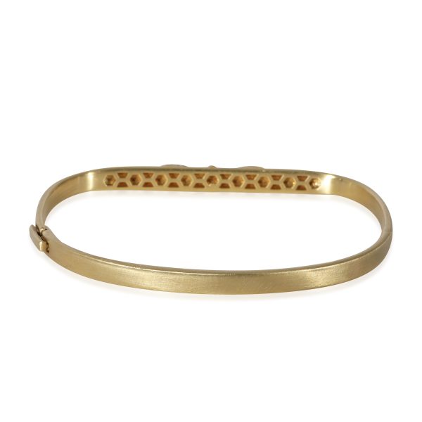 128322 bv Dominique Cohen Northstar Diamond Bangle Bracelet in18k Yellow Gold 04 CTW