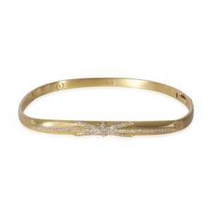 Dominique Cohen Northstar Diamond Bangle Bracelet in18k Yellow Gold 04 CTW Cart