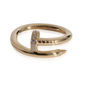 Cartier Juste Un Clou Diamond Ring in 18k Yellow Gold 013 CTW Cart