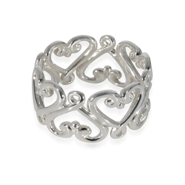 128448 sv Tiffany Co Paloma Picasso Venezia Goldoni Heart Ring in Sterling Silver