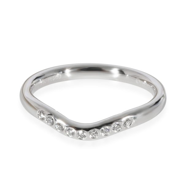 Tiffany Co Tiffany Co Elsa Peretti Curved Wedding Band in Platinum 007 CTW