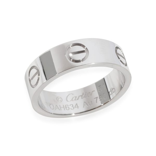 128717 av Cartier Love Ring in 18k White Gold