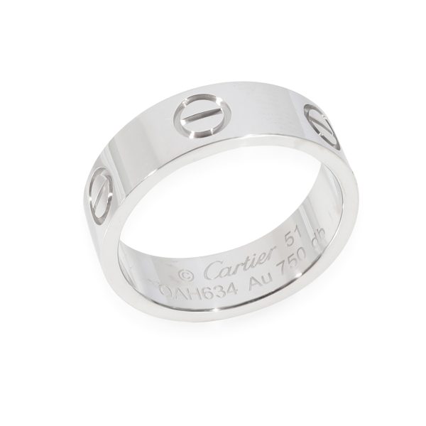 128717 bv Cartier Love Ring in 18k White Gold