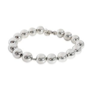 Tiffany Co HardWear 10mm Ball Bracelet in Sterling Silver Versace Bag Brown