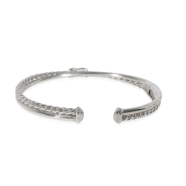 128891 pv David Yurman Crossover Diamond Bracelet in Sterling Silver 005 CTW