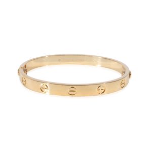 Cartier Love Bracelet in 18k Yellow Gold Louis Vuitton Multicle 6 Key Case Noir Empreinte