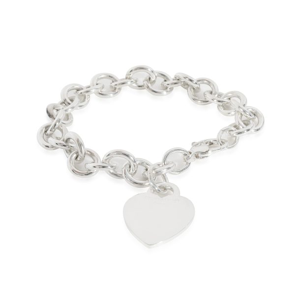 128974 sv Tiffany Heart Tag Bracelet in Sterling Silver