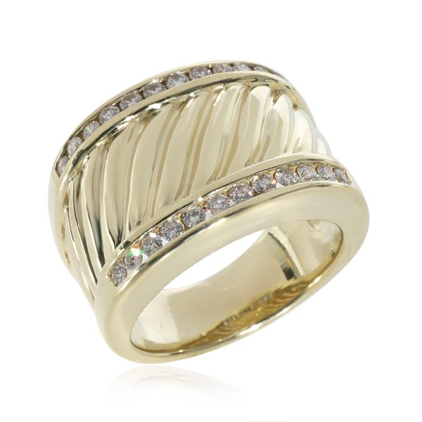 129174 av b09c3fb1 c42b 4d8f bff2 d8a33e34dd7a David Yurman Cigar Band with Diamonds in 18k Yellow Gold 048 CTW