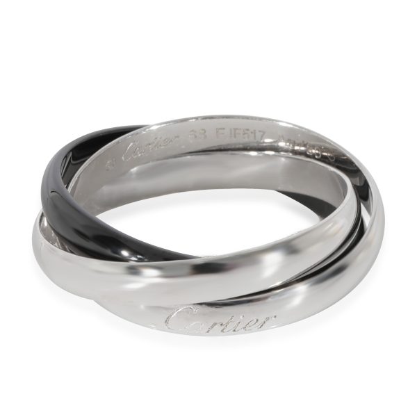 Cartier Trinity Ring in 18k White GoldCeramic Cartier Trinity Ring in 18k White GoldCeramic