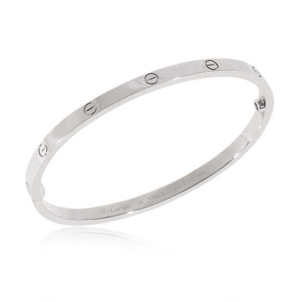 129269 av Cartier Love Bracelet in 18K White Gold