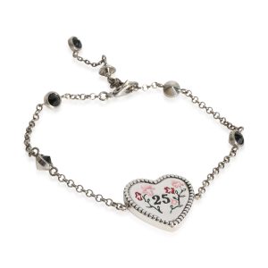 Gucci Bosco Orzo 25 Heart Charm Bracelet in Sterling Silver Louis Vuitton Zippy Wallet Bicolor Empreinte