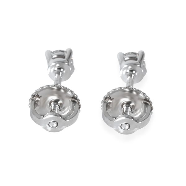 129301 bv Tiffany Co Diamond Studs Earrings in Platinum 022 CTW