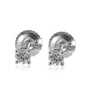 Tiffany Co Diamond Studs Earrings in Platinum 022 CTW Cart