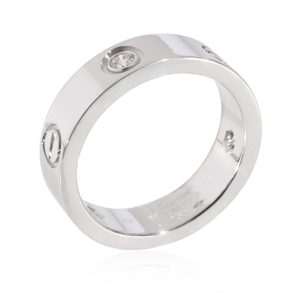 129316 av Cartier Love Diamond Ring in 18k White Gold 022 CTW