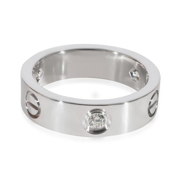 129316 bv Cartier Love Diamond Ring in 18k White Gold 022 CTW