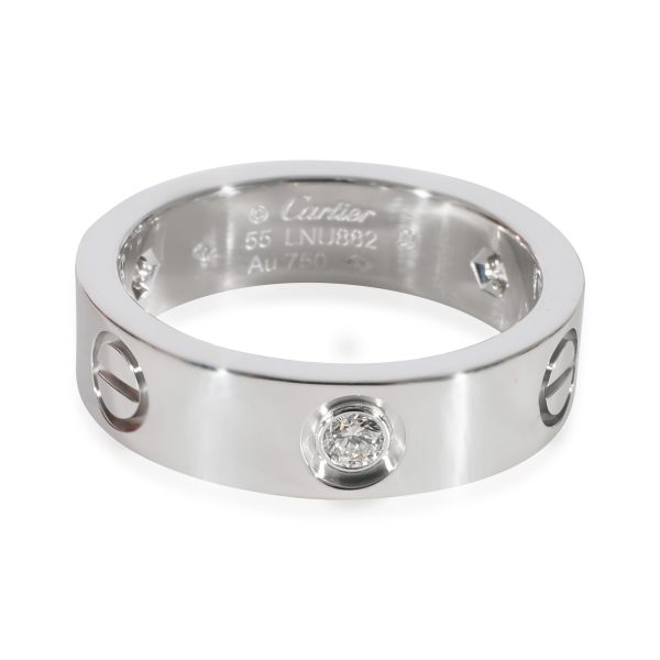 Cartier Love Diamond Ring in 18k White Gold 022 CTW Cartier Love Diamond Ring in 18k White Gold 022 CTW