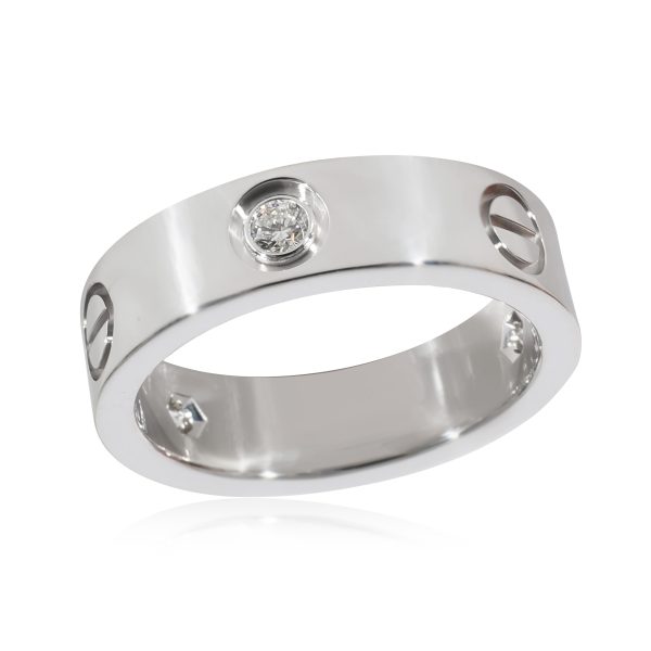 129316 pv Cartier Love Diamond Ring in 18k White Gold 022 CTW