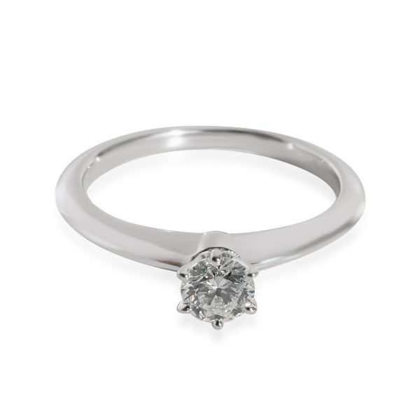 Tiffany Co Solitaire Diamond Engagement Ring in Platinum I VS1 026 CT Tiffany Co Solitaire Diamond Engagement Ring in Platinum I VS1 026 CT