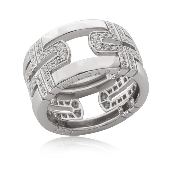 129390 pv 34ac562f e044 4707 b3b7 eaa2d6b2baf1 Bvlgari Parentesi Diamond Band in 18K White Gold 050 CTW