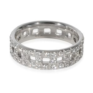 Tiffany Co Tiffany True Diamond Ring in 18k White Gold 099 CTW Louis Vuitton Anthracite Nacre Epi Leather Cluny MM
