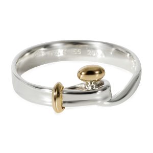 Georg Jensen Hook Ring in 18k Yellow GoldSterling Silver Cart