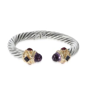 David Yurman Renaissance Bracelet With Amethyst in Yellow GoldSterling Silver Celine Trifold Clutch Clutch Bag Black