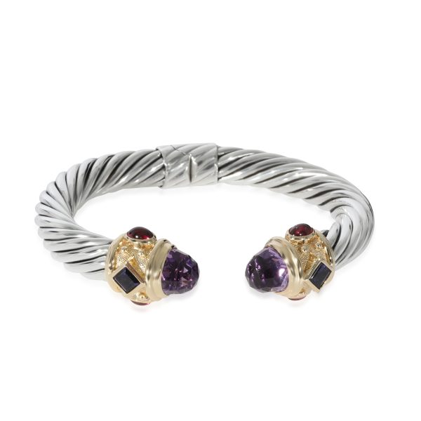 David Yurman Renaissance Bracelet With Amethyst in Yellow GoldSterling Silver David Yurman Renaissance Bracelet With Amethyst in Yellow GoldSterling Silver