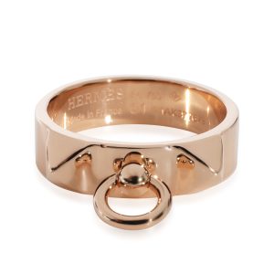 Hermès Collier de Chien Ring Small Model in 18k Rose Gold Tiffany Co Hardwear Silver Ball Bracelet